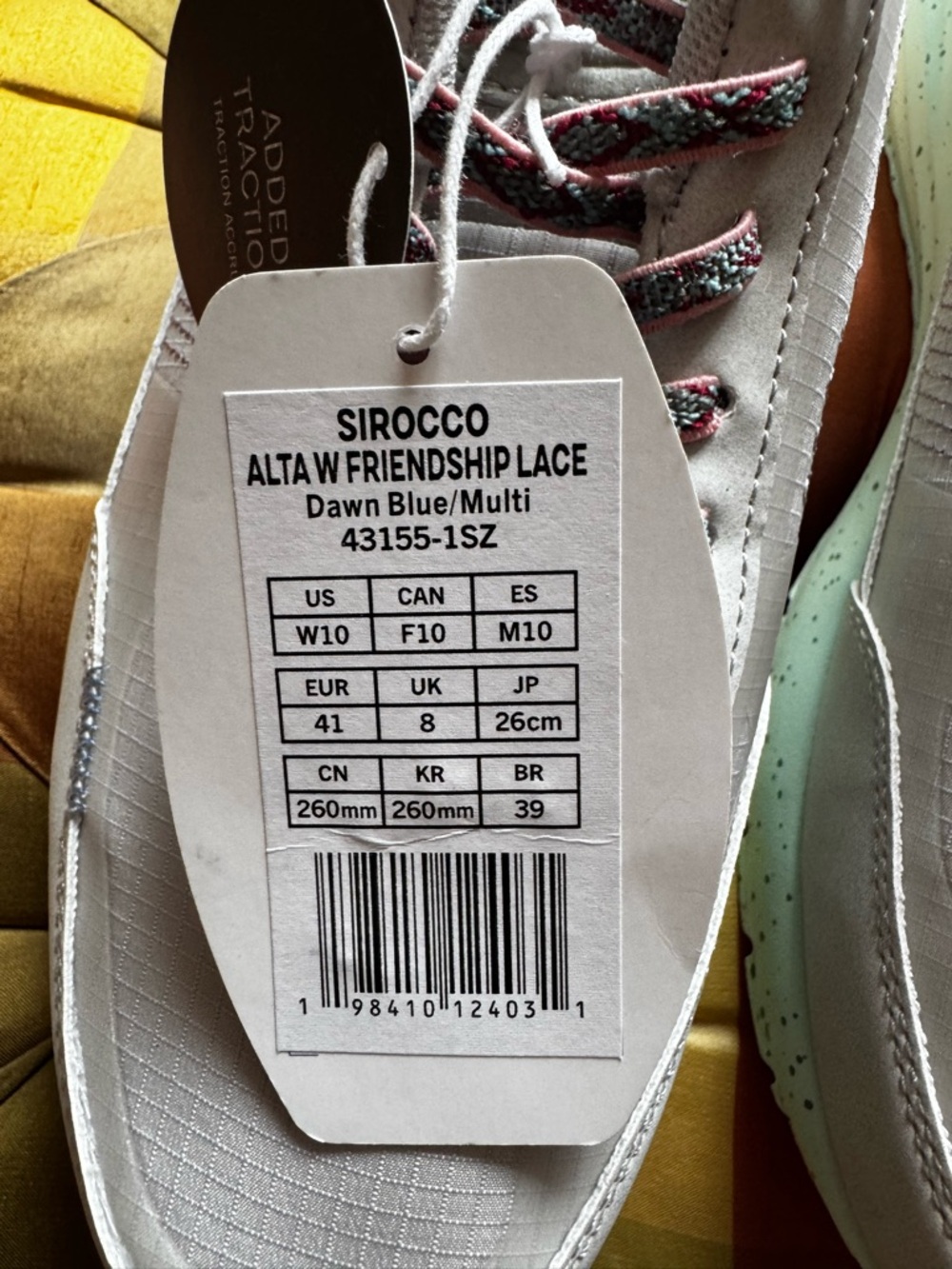 Hey Dude Ladies Grey & Turquoise Sirocco Alta Friendship Lace Shoes Size 10 $80 - Picture 7 of 10